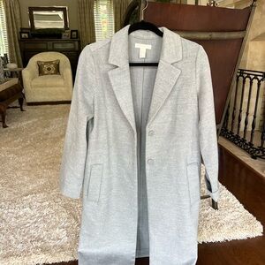 H&M size 2 grey pea coat